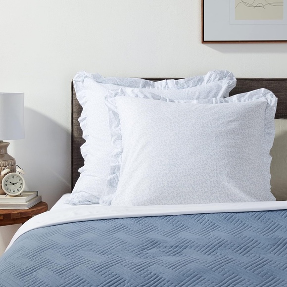 Laura Ashley Euro Chloe Sham Set Blue - Picture 2 of 2